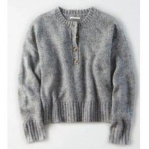 SOLD American Eagle Slouchy Henley Sweater